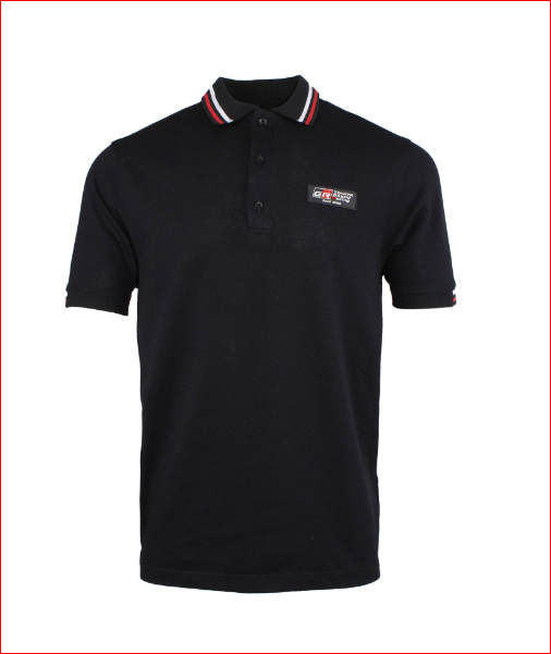 GR MENS BLACK GOLF SHIRT