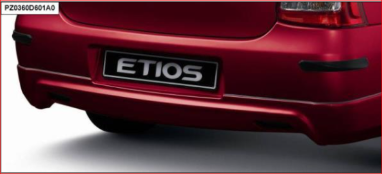 Toyota Etios Sedan Rear Bumper Spoiler