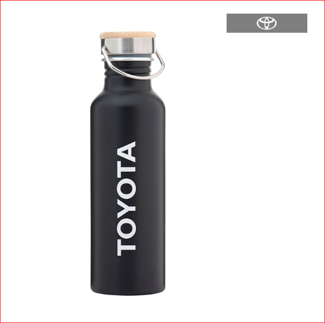 TOYOTA BLACK ALUMINUM WATER BOTTLE
