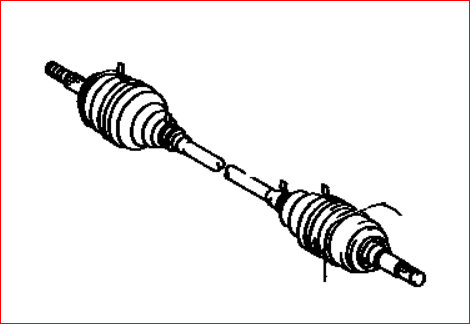 front drive shaft rh